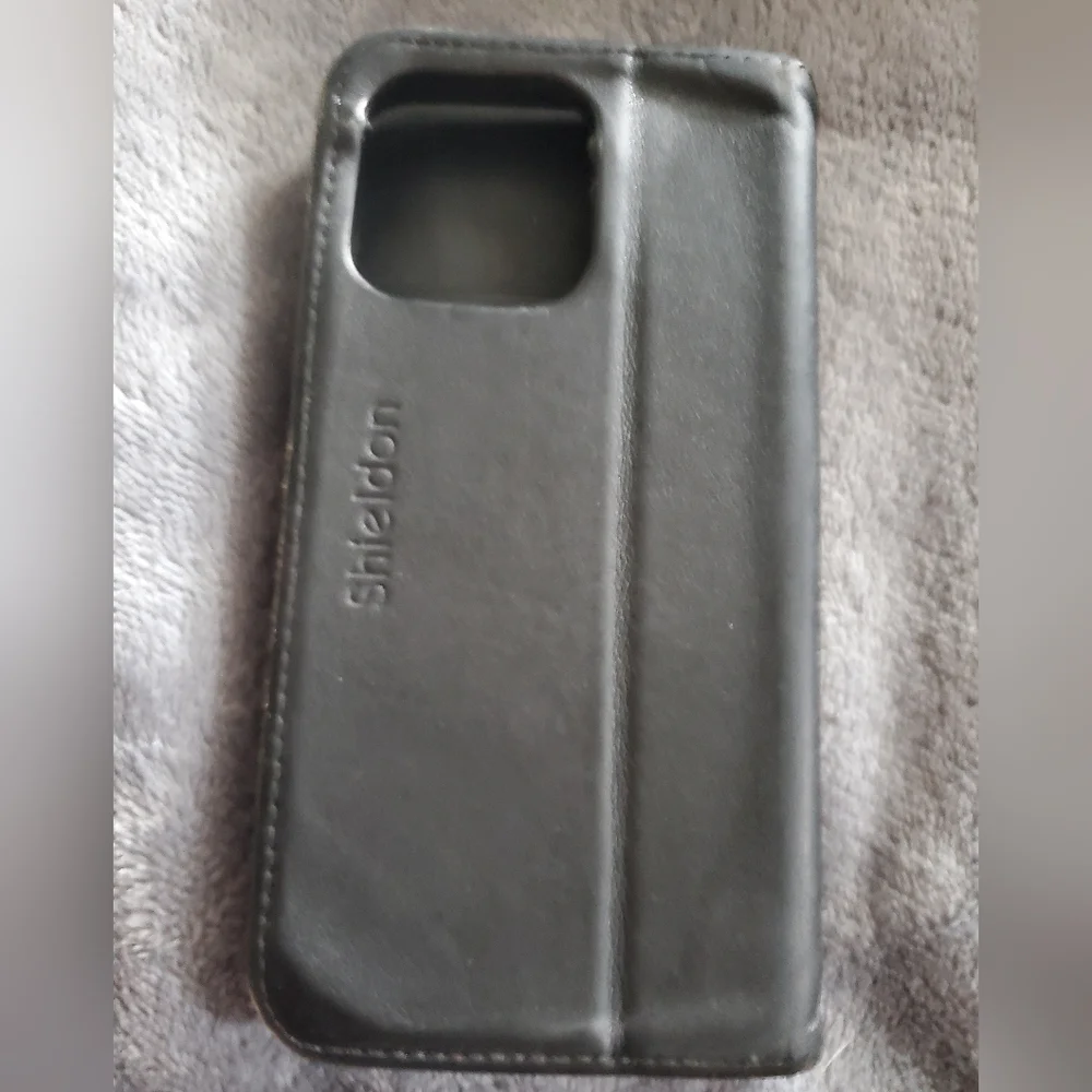 SHIELDON Case for iPhone 13 Pro Max 5G, Genuine Leather Wallet Case